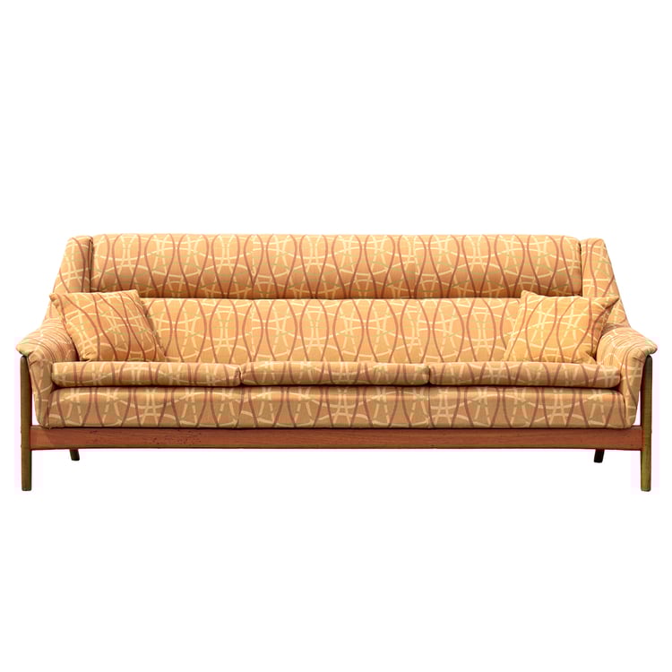Folke Ohlsson Designed Sofa for Dux in Danish Modern Teak