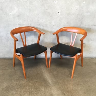 Pair of Teak Arm Chairs by Torbjorn Afdal - Norway
