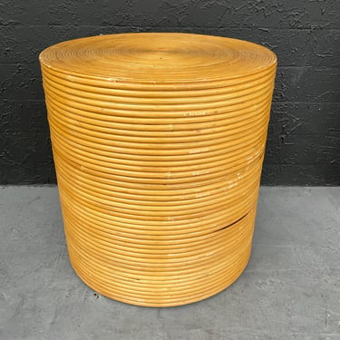 Coiled Reed 1970s Side Table