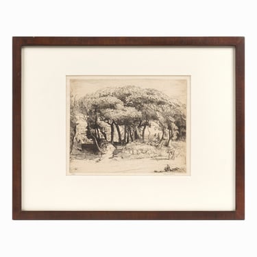 Adolphe Beaufrere Etching on Paper Limited Edition 37/40 