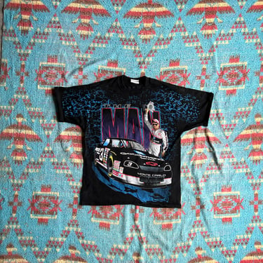 Vintage 90s AOP Dale Earnhardt ‘The Man’ Chase T Shirt 