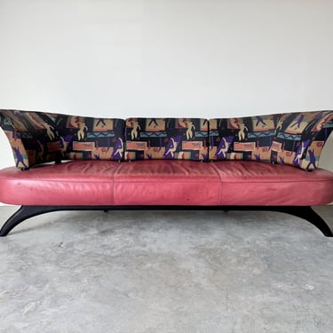 1980's Vintage Postmodern Vatne Mobler Sofa 