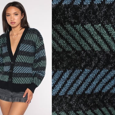 トップス 90s Christian Dior wool knit cardigan 90s Christian DIOR Cardigan Black Slouchy Dior Sweater | Shop
