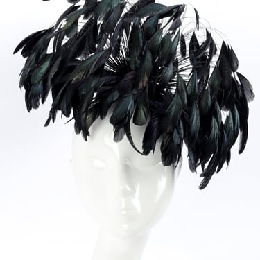 Raven Feather Fascinator Hat