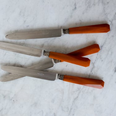 Bakelite Handled French Knife Set of 4