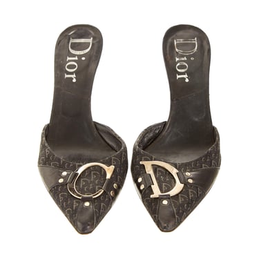 Dior Black Logo 'CD' Heels