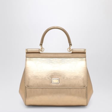 Dolce&Gabbana Gold Sicily Medium Handbag Women