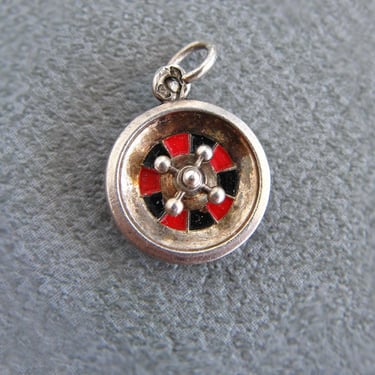 Sterling Silver Moving Roulette Wheel 3D Charm - Casino Gambling Charm - Pre-owned 