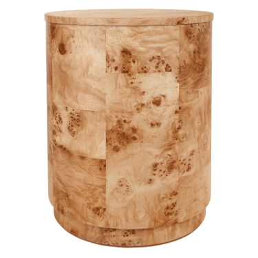 Arsenio Burl Wood Side Table