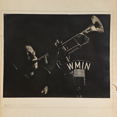 Rare Jazz Photograph for WMIN Radio in 1930s Minneapolis - Sweet Licorice - Harvey O. Carpenter - Award Winning Photographer - Big Band 