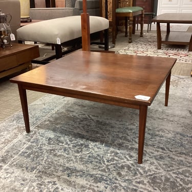 MCM Dark Wood Square Coffee Table