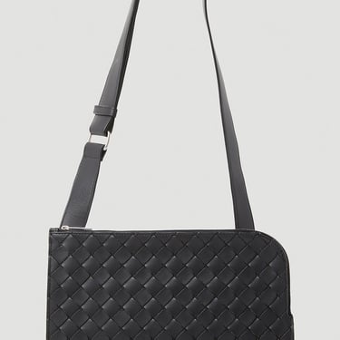 Bottega Veneta Men Intreccio Pouch Crossbody Bag