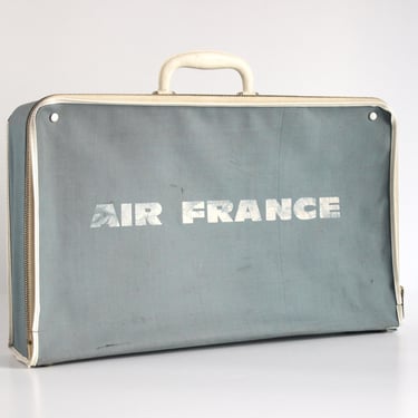 Air France vintage suitcase – 1960s rugged travel relic 
