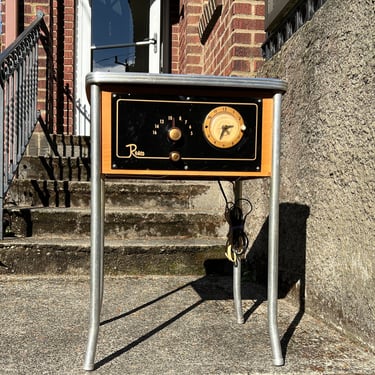 1940s Rosco/Jetco Motel Coin-Op Clock Radio, Elec Serviced & Working Well 