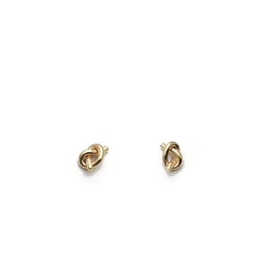 Tiro Tiro Petite Knot Earrings - 14k Gold on Garmentory