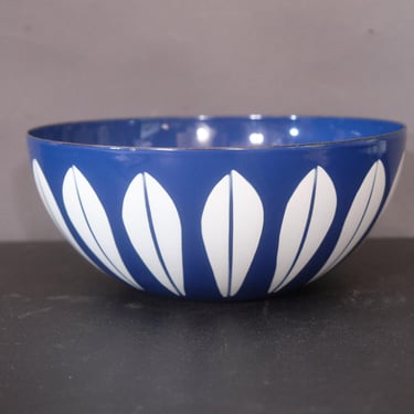 Vintage Cathrineholm Cobalt Blue Lotus Bowl 8