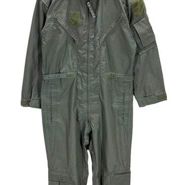Vintage USAF Air Force Green Aramid Flight Suit 42 Short Euc
