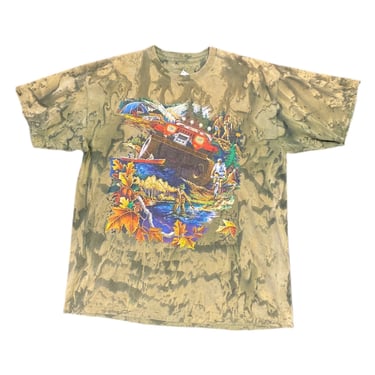 (XL) Vintage Camouflage The Woods T-Shirt 030922 JF