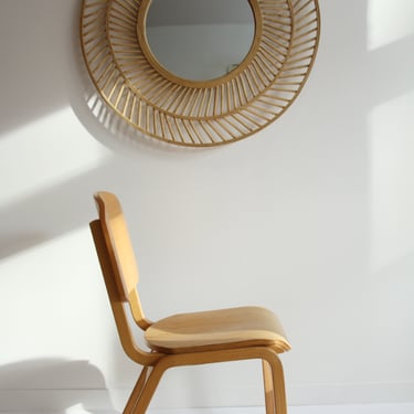 Bentwood Leg Plywood Side Chair in the style of Alvar Aalto