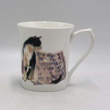 vintage Queen's Cat Coffee Mug Bone China Gilbert 