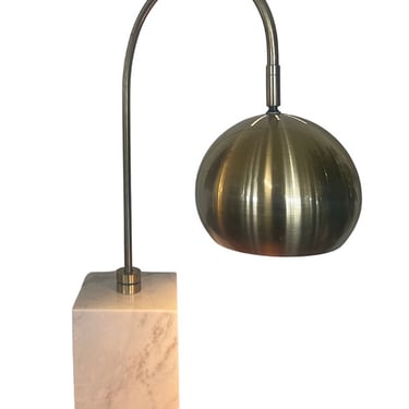 Table Lamp<br />Marble & Brass<br />16″ W x 27″ H