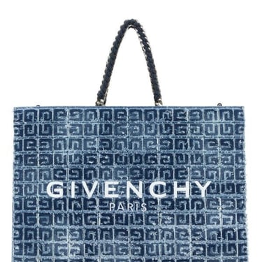 Givenchy Woman Two-Tone Denim Medium G-Tote Handbag