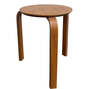 Danish Bentwood Side Table/Stool, 2 Available 