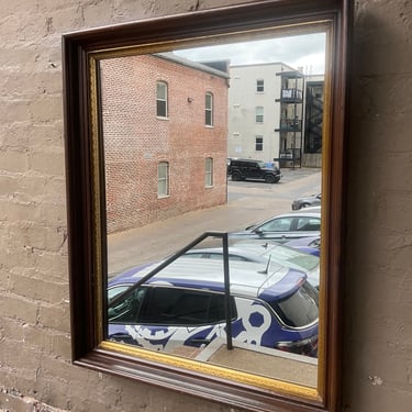 Victorian Partial Gilt Mirror
