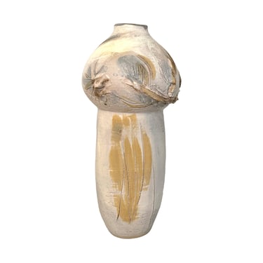 Studio Ceramic Vase with Abstract Decoratione