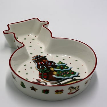 vintage villeroy and boch snowman dish 