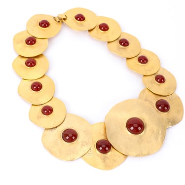 Modernist Disc Collar Necklace
