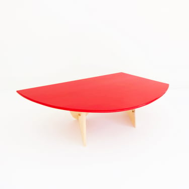 Ellsworth Kelly inspired sculptural form and color coffee table 