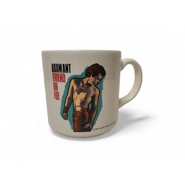 1983 Vintage Adam Ant Coffee Mug, 80s Glam Rock Pop New Wave Music, Hot Chocolate Tea Cup, Goody Two Shoes, Friend or Foe, Vintage Kitchen 