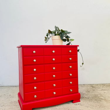 Small Red Chest of Drawers Dresser