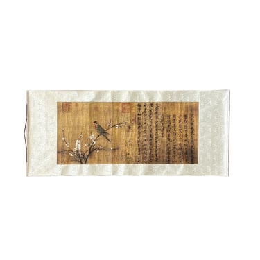 Chinese Calligraphy Ink Writing Calligraphy Bird Scroll Painting Wall Art ws2136E 