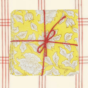 Suzette à Table | Iris Lemon Napkins | S/4