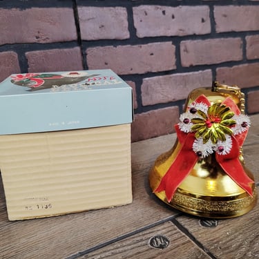 Vintage Gold Musical Christmas Bell Aluminum Bell 