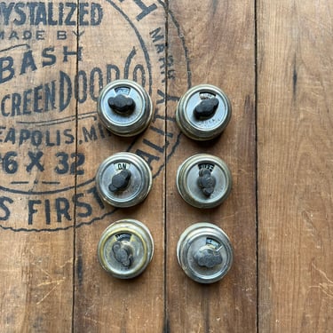 Lot of 6 Vintage GE In-Line Rotary Electrical Switches 