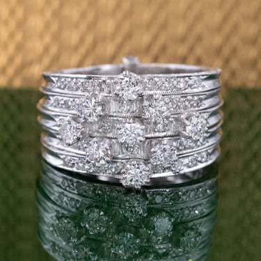 Mid-Century Diamond 'Harem' Ring