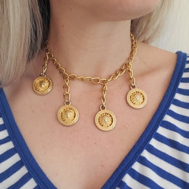 Golden Medusa Necklace