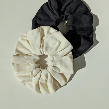 Silk Canvas Scrunchie