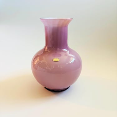 Large Arte Murano ICET Purple Glass Vase 