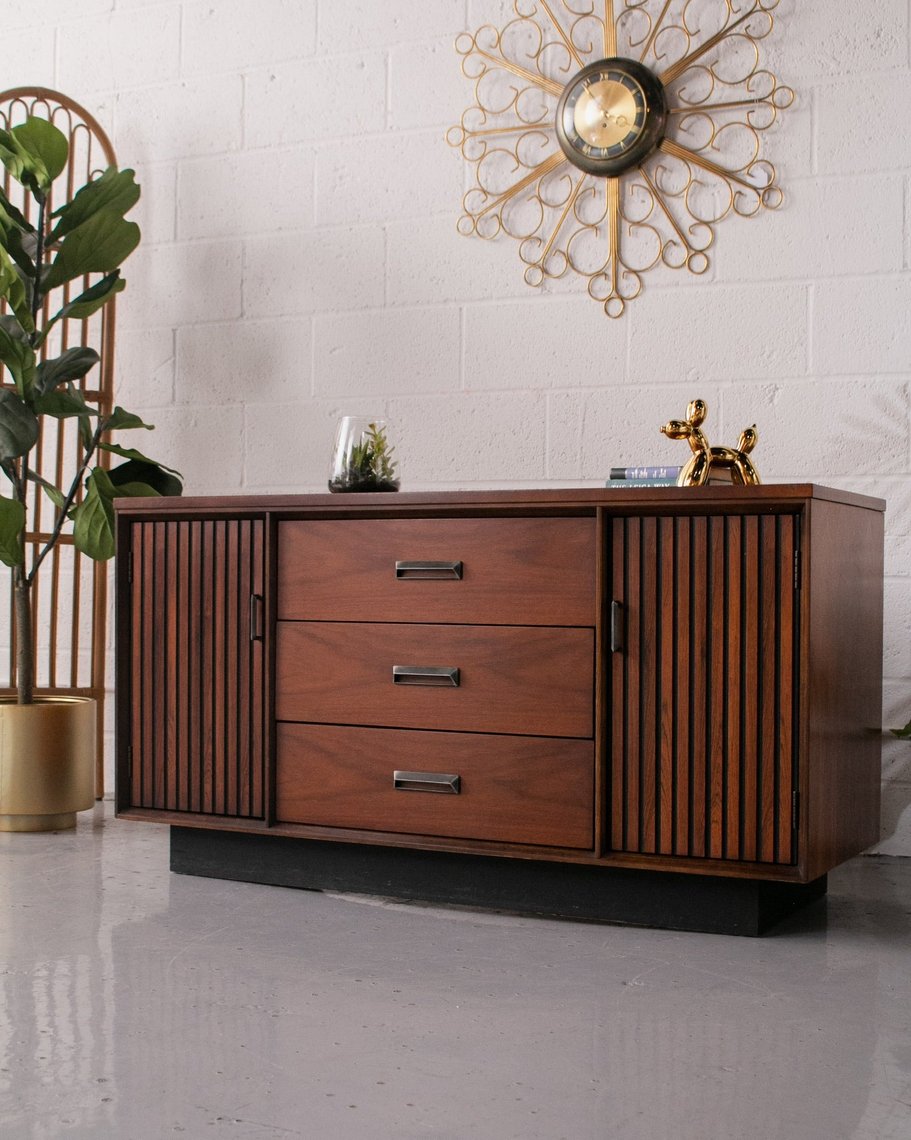Bassett Floating Credenza Sunbeam Vintage Highland Park Los Angeles, CA