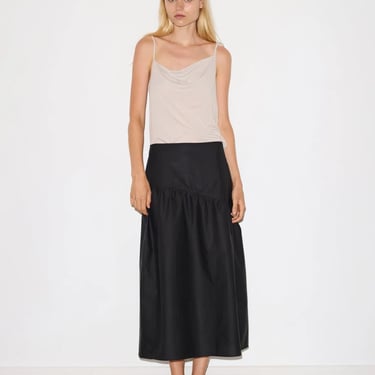 Angle Skirt in Black - Deiji Studios