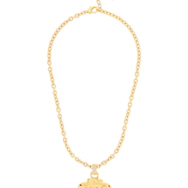 Versace La Medusa Necklace With Crystals Women