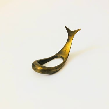 Vintage Brass Whale Pipe Rest 