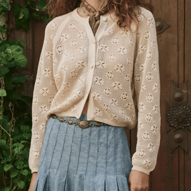 The Crochet Cardigan - Natural