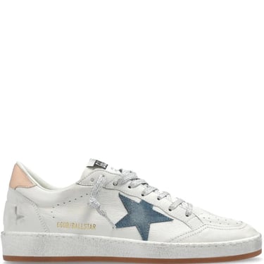 Golden Goose Women Ballstar Nappa Upper Toe And Spur Suede Star Laminated Heel