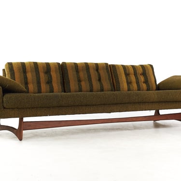 Adrian Pearsall for Craft Associates Mid Century Sleigh Leg Gondola Sofa - mcm 