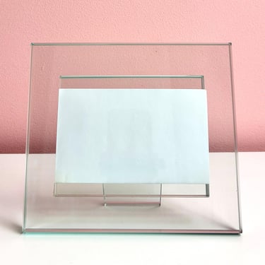 Minimal Thick Glass Frame for 3x5in Photo 